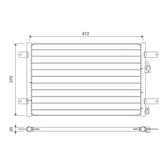 Condenseur, climatisation VALEO 822736