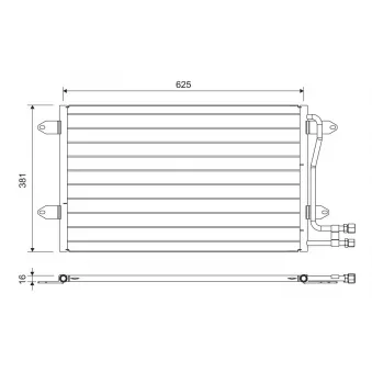 Condenseur, climatisation VALEO 822737