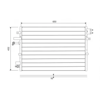 Condenseur, climatisation VALEO 822745