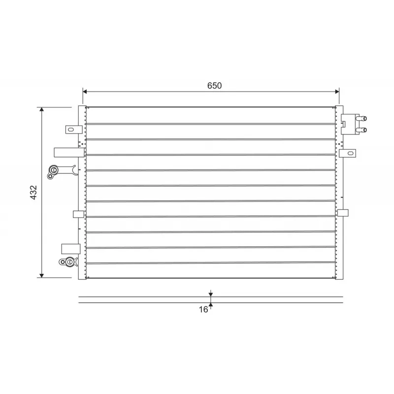 Condenseur, climatisation VALEO 822745
