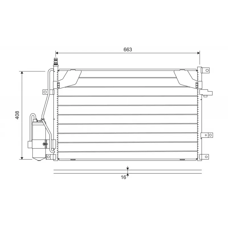 Condenseur, climatisation VALEO 822746
