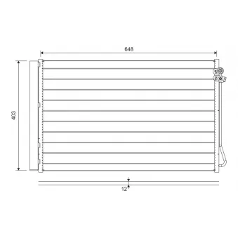 Condenseur, climatisation VALEO 822747