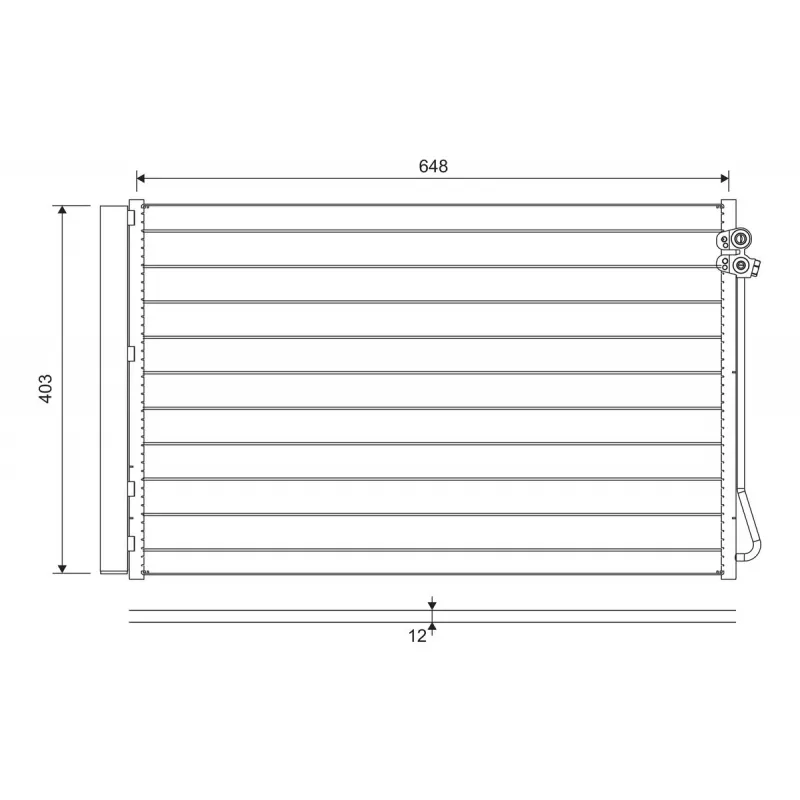 Condenseur, climatisation VALEO 822747