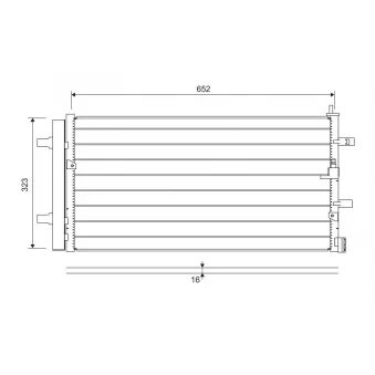 Condenseur, climatisation VALEO 822761