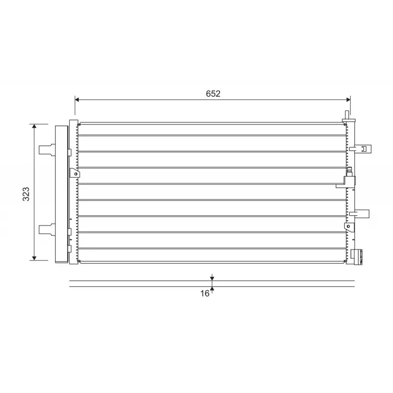 Condenseur, climatisation VALEO 822761