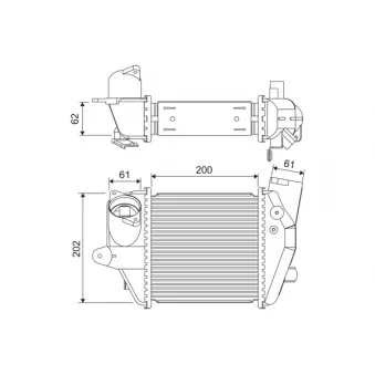 Intercooler, échangeur VALEO 822906