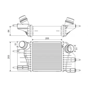 Intercooler, échangeur VALEO