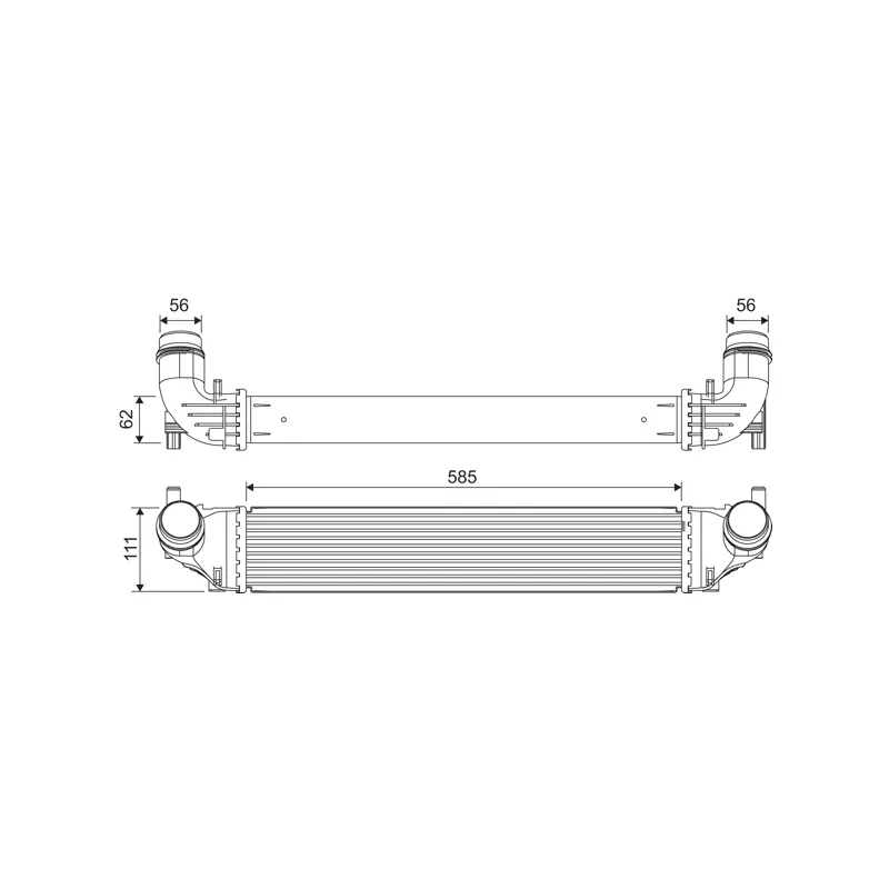Intercooler, échangeur VALEO 822911