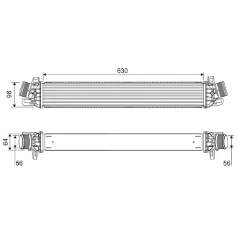 Intercooler, échangeur VALEO 822914