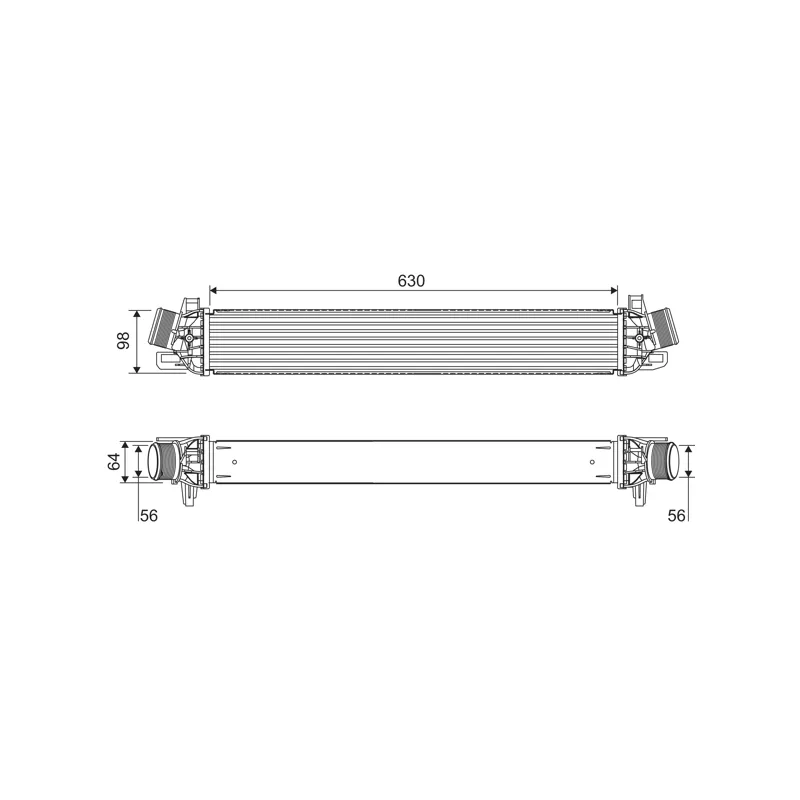 Intercooler, échangeur VALEO 822914