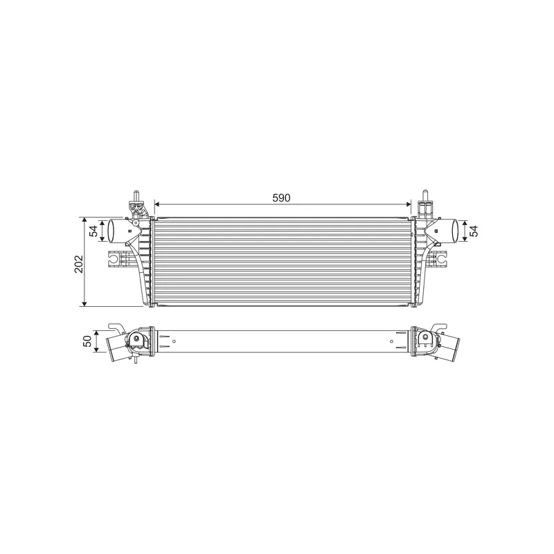 Intercooler, échangeur VALEO 822918