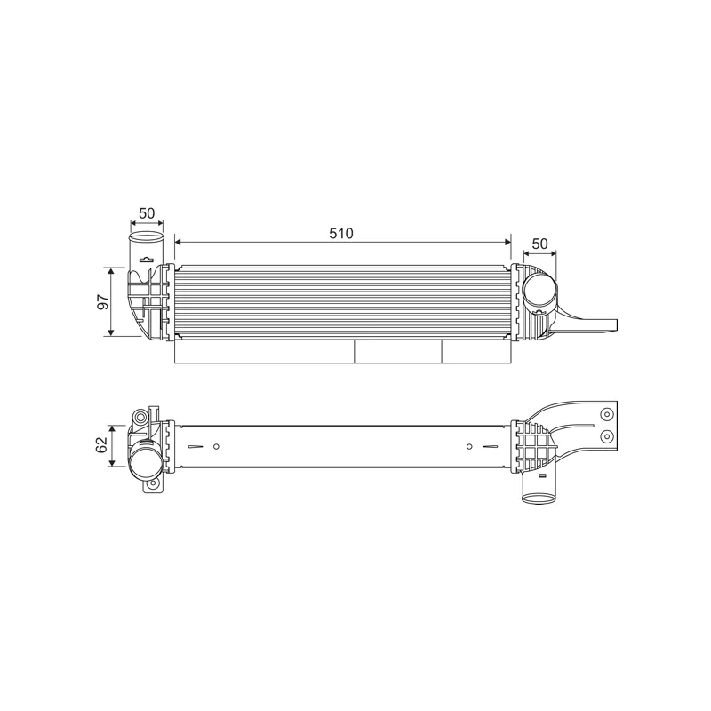 Intercooler, échangeur VALEO 822923