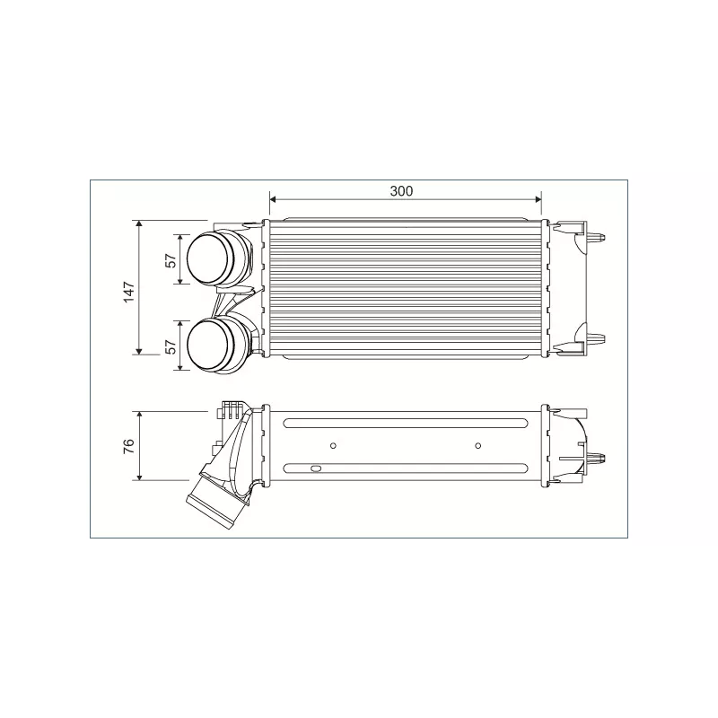 Intercooler, échangeur VALEO 822925