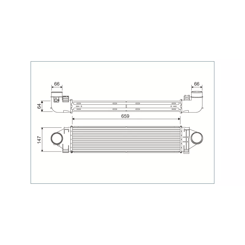 Intercooler, échangeur VALEO 822926