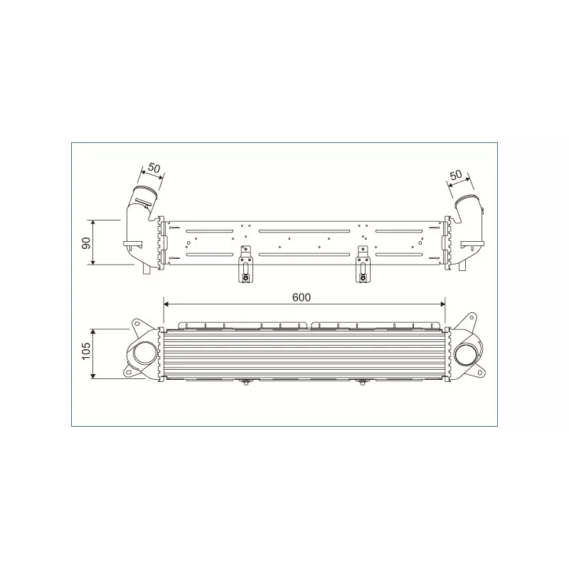 Intercooler, échangeur VALEO 822928