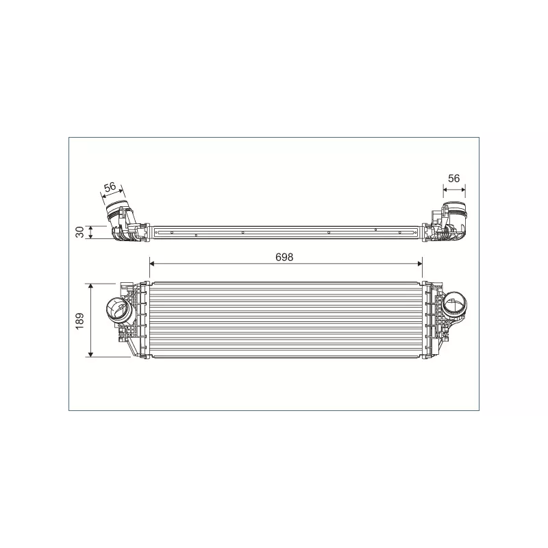 Intercooler, échangeur VALEO 822929