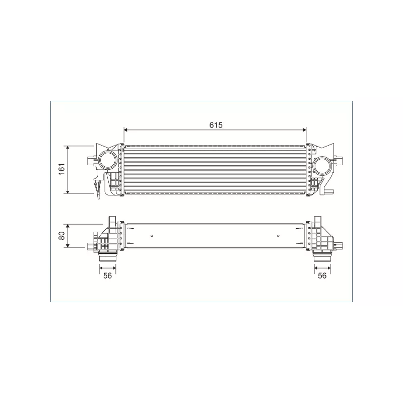 Intercooler, échangeur VALEO 822930