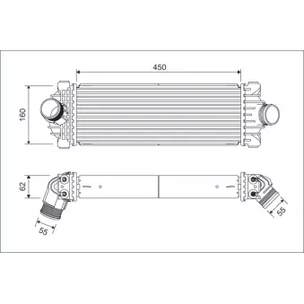 Intercooler, échangeur VALEO 822933