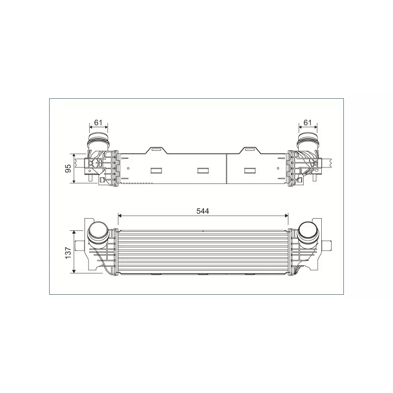 Intercooler, échangeur VALEO 822934