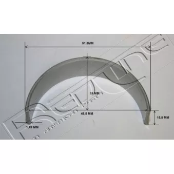 Kit de coussinets de bielle RED-LINE 01SU009
