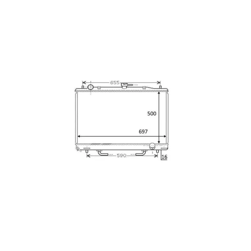 Radiateur, refroidissement du moteur NRF 58448