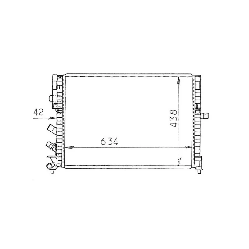 Radiateur, refroidissement du moteur NRF 58978