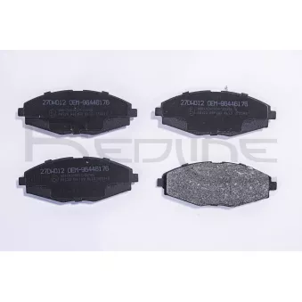 Jeu de 4 plaquettes de frein avant RED-LINE 27DW012