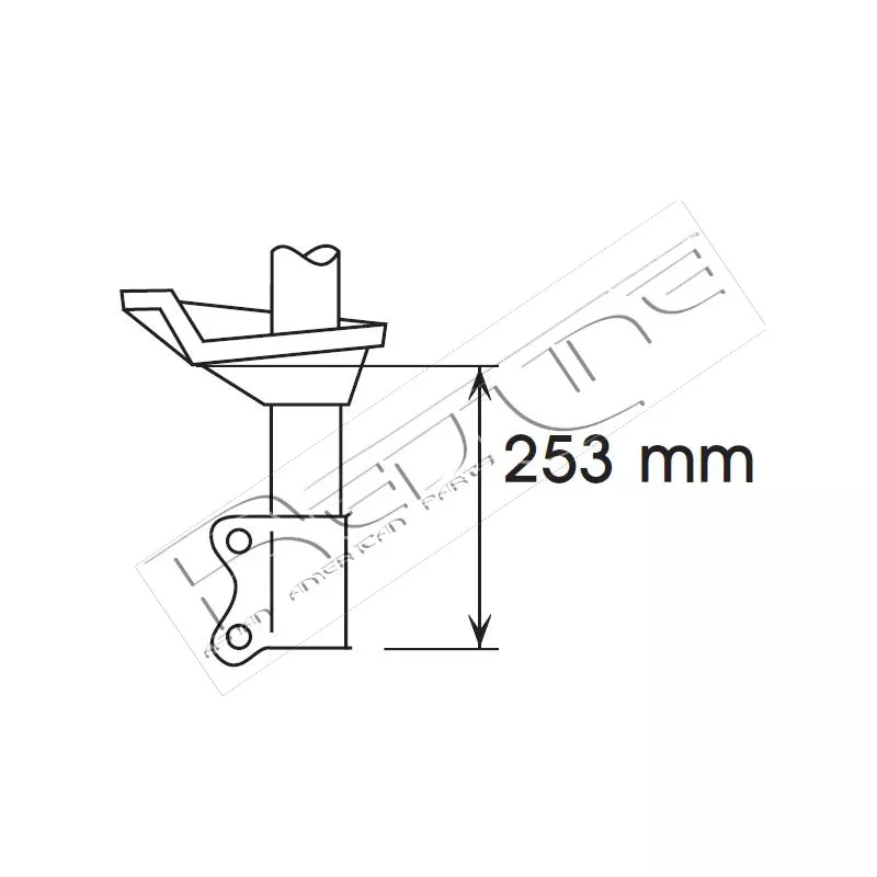 Amortisseur avant droit RED-LINE 39NI030