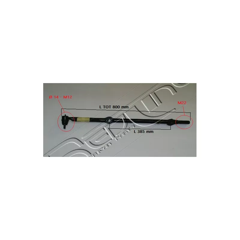 Barre de direction avant droit RED-LINE 40JE007