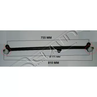 Barre de direction RED-LINE 40NI038