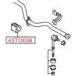 Coussinet de palier, stabilisateur RED-LINE 43TO038 - Visuel 2