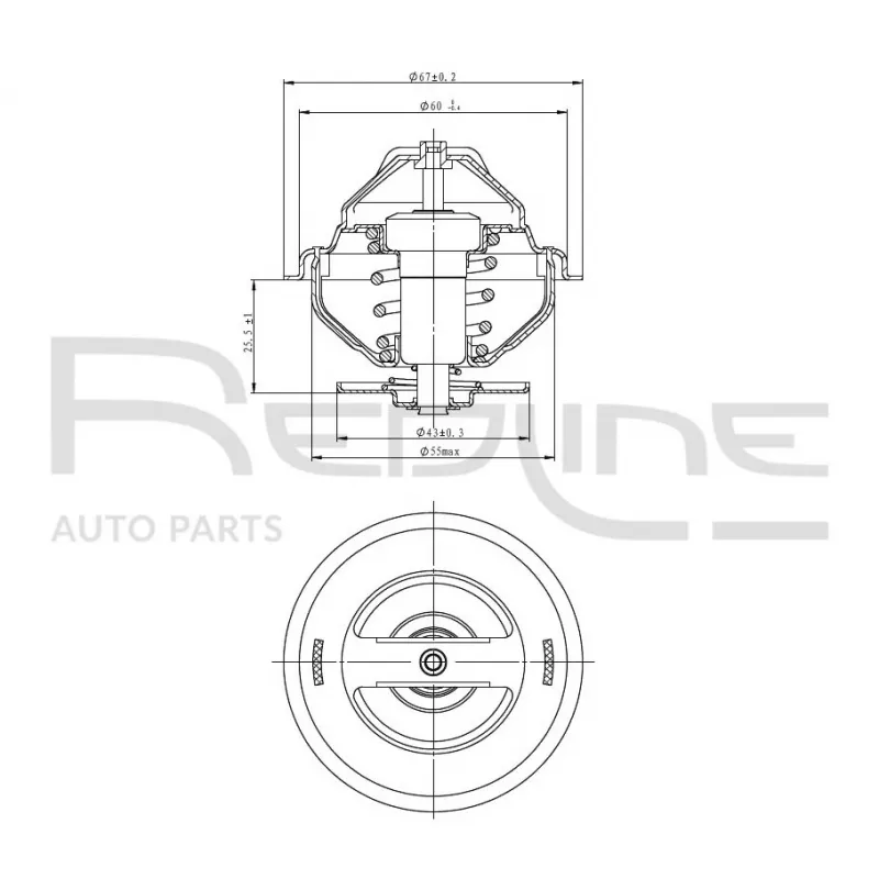 Thermostat d'eau RED-LINE 55CH000