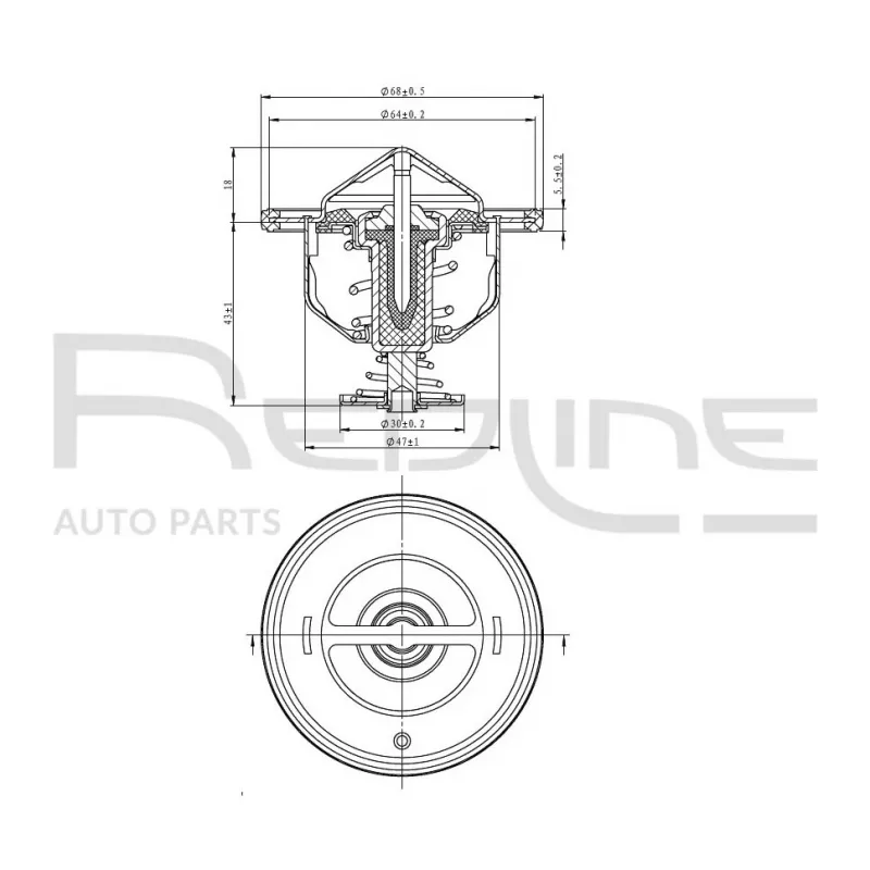 Thermostat d'eau RED-LINE 55HO002