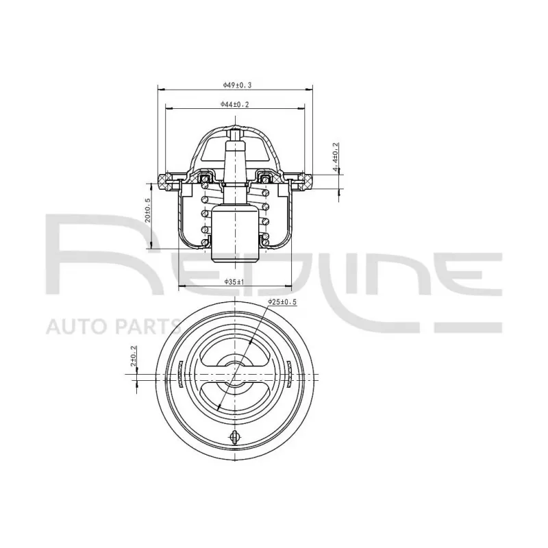 Thermostat d'eau RED-LINE 55HY007