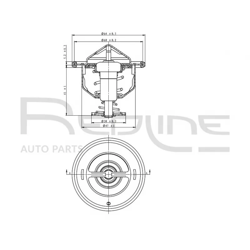 Thermostat d'eau RED-LINE 55TO001