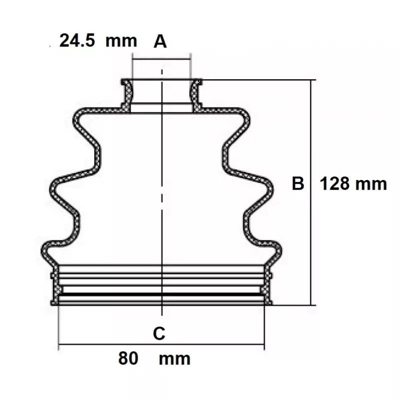 Soufflets de cardan avant RED-LINE 59GW000
