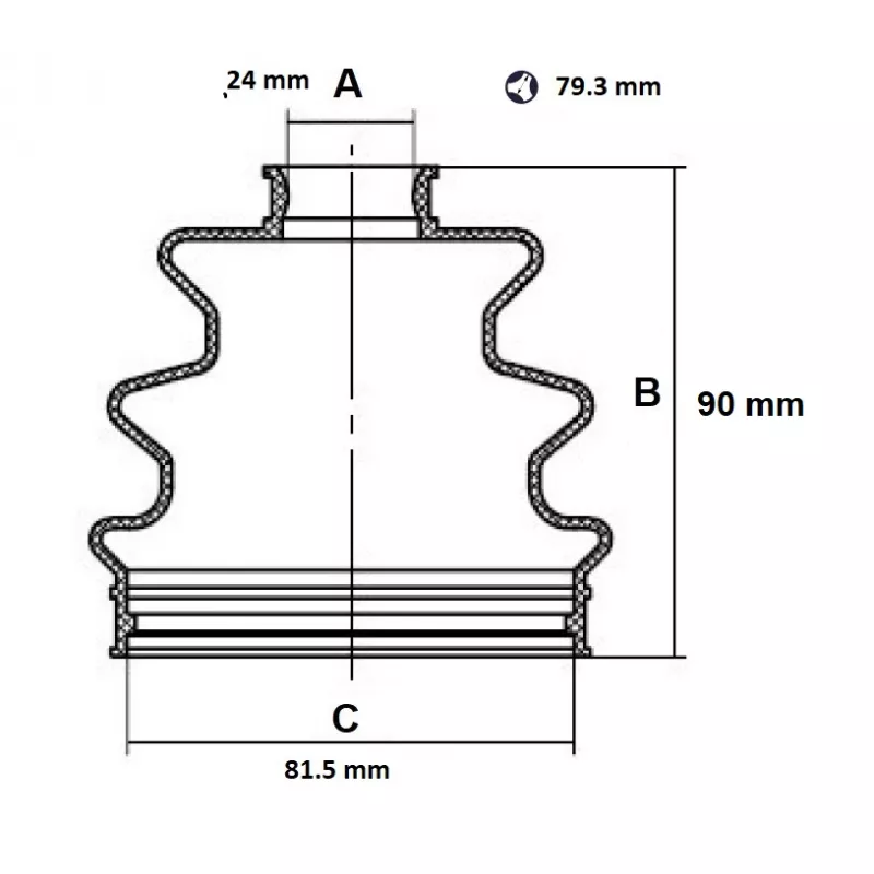 Soufflets de cardan avant RED-LINE 59NI016