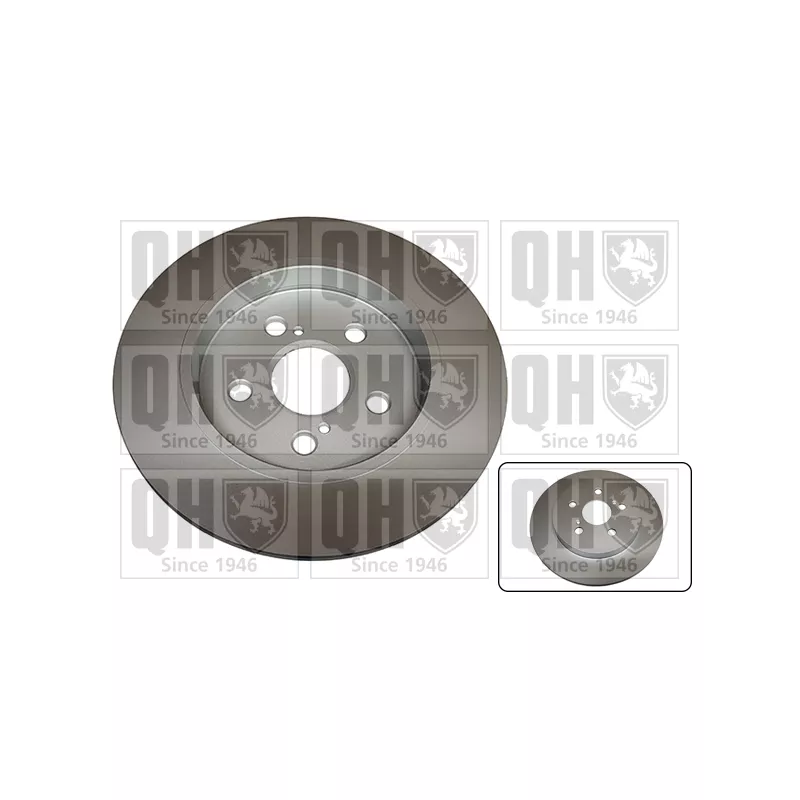 Jeu de 2 disques de frein arrière QUINTON HAZELL BDC5944