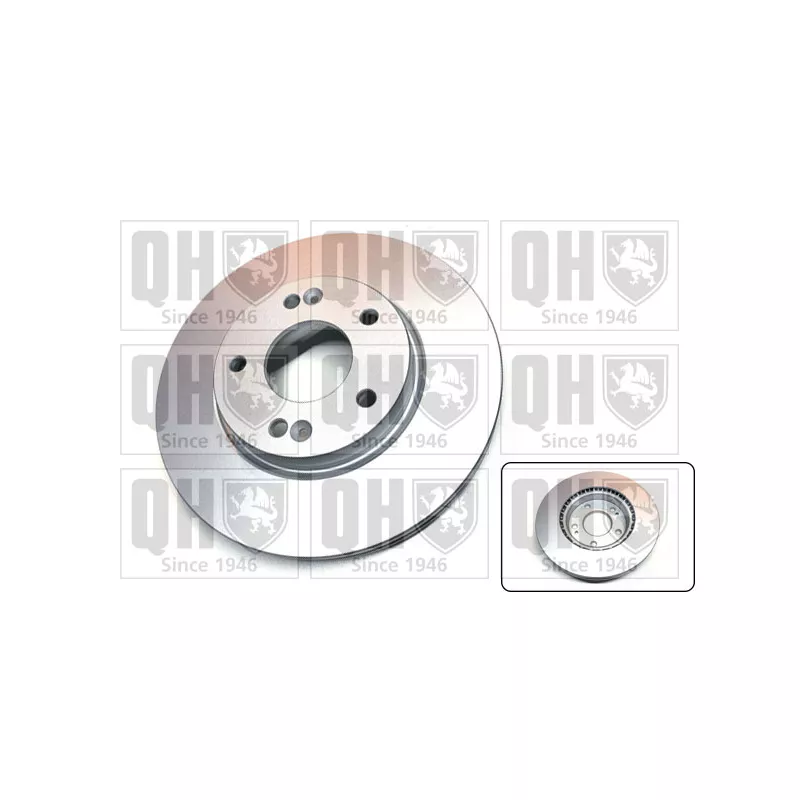 Jeu de 2 disques de frein avant QUINTON HAZELL BDC6101
