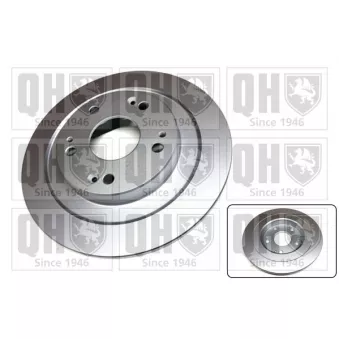 Jeu de 2 disques de frein arrière QUINTON HAZELL BDC6123