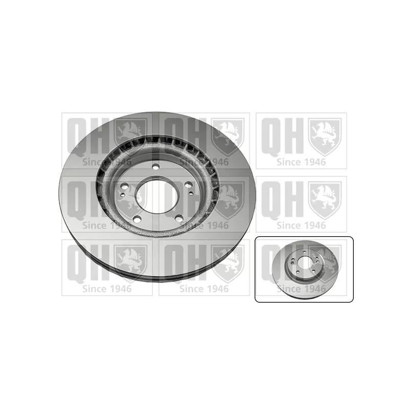 Jeu de 2 disques de frein avant QUINTON HAZELL BDC6124