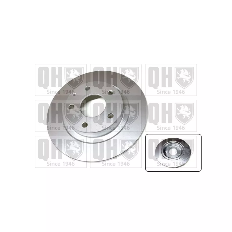 Jeu de 2 disques de frein arrière QUINTON HAZELL BDC6125