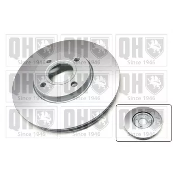 Jeu de 2 disques de frein avant QUINTON HAZELL BDC6144