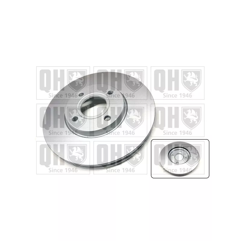 Jeu de 2 disques de frein avant QUINTON HAZELL BDC6144