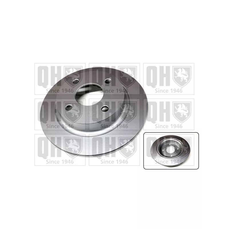 Jeu de 2 disques de frein arrière QUINTON HAZELL BDC6158