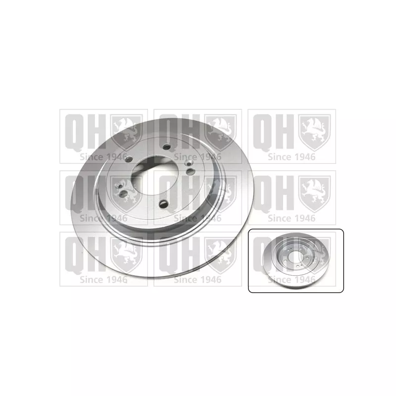 Jeu de 2 disques de frein arrière QUINTON HAZELL BDC6170