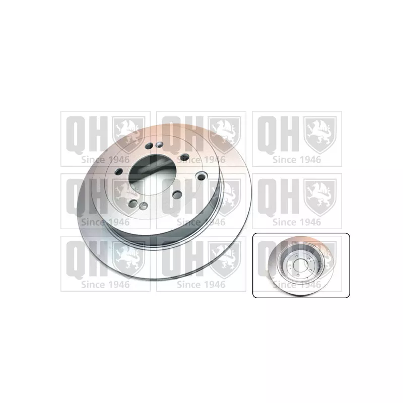 Jeu de 2 disques de frein arrière QUINTON HAZELL BDC6171