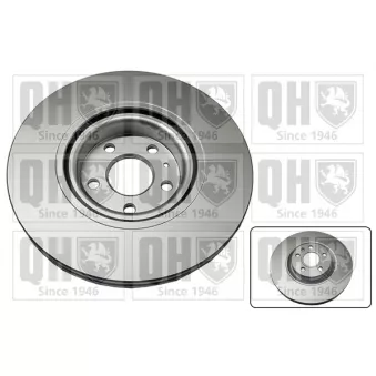 Jeu de 2 disques de frein avant QUINTON HAZELL BDC6176
