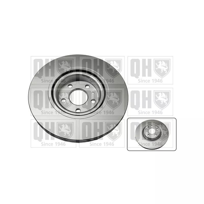 Jeu de 2 disques de frein avant QUINTON HAZELL BDC6176