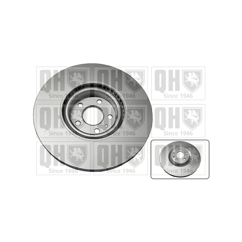 Jeu de 2 disques de frein avant QUINTON HAZELL BDC6177